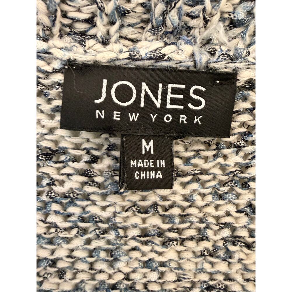 Jones New York Marled Knit Open Front Sweater Vest Cardigan Medium - Picture 5 of 6